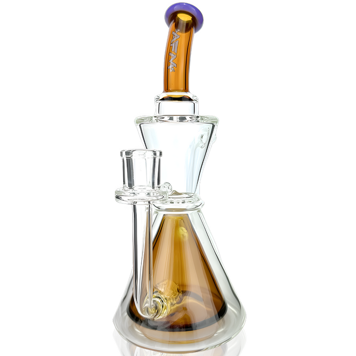 9" AFM Pyramid Perc Glass Recycler Dab Rig