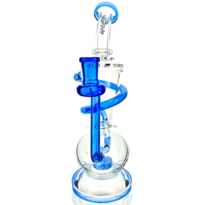 10.5" AFM Glass Swirly Wiry Glass Recycler Dab Rig