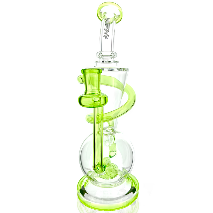 10.5" AFM Glass Swirly Wiry Glass Recycler Dab Rig