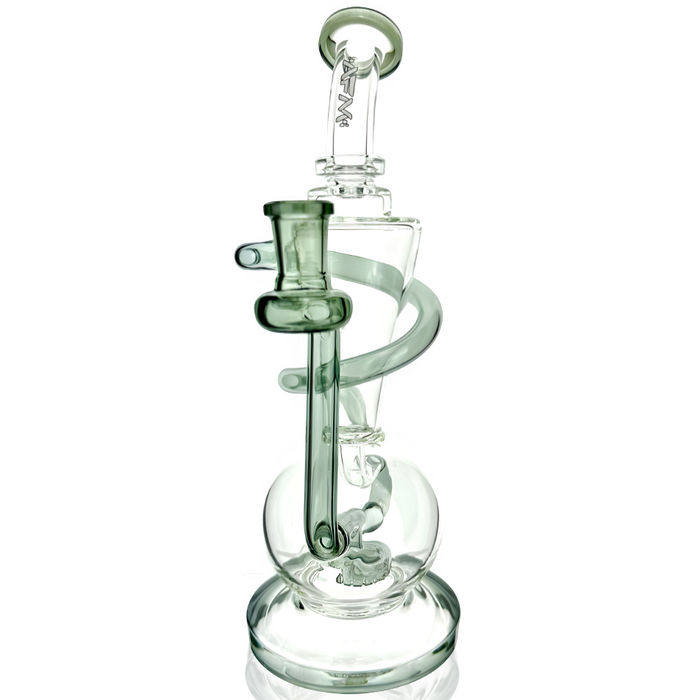 10.5" AFM Glass Swirly Wiry Glass Recycler Dab Rig