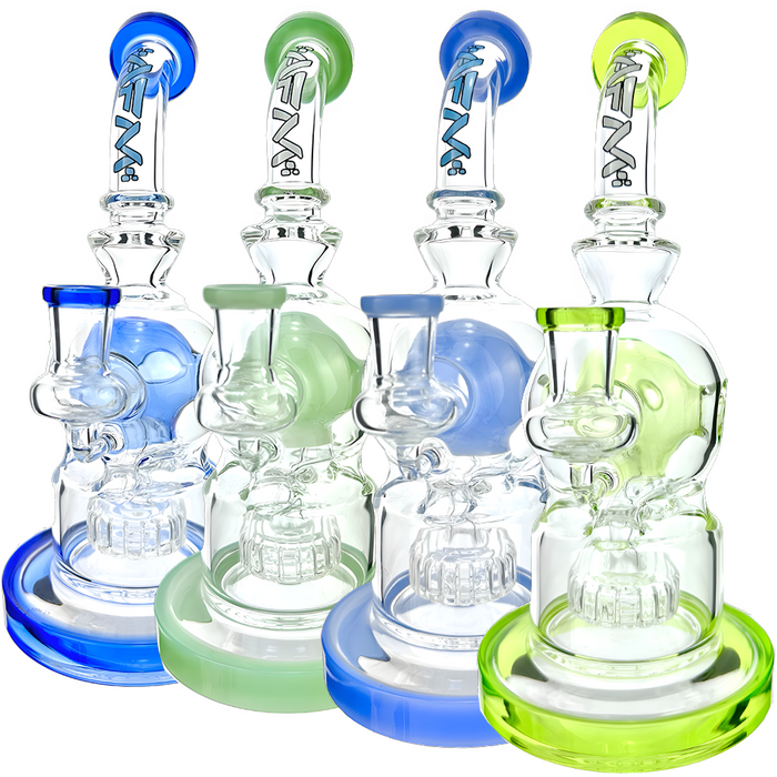 9" AFM Swiss Shower-Head Perc Glass Dab Rig