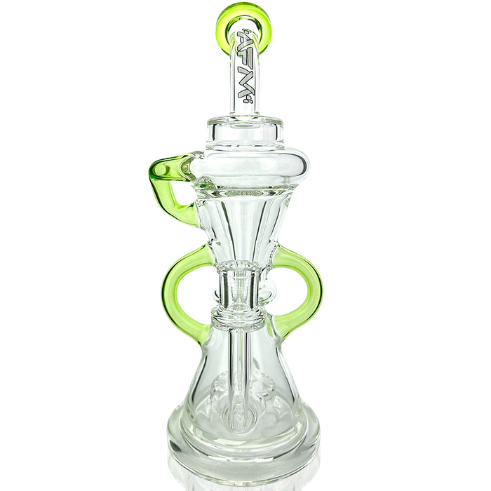 12" AFM Glass Looking Glass Clear Recycler Dab Rig