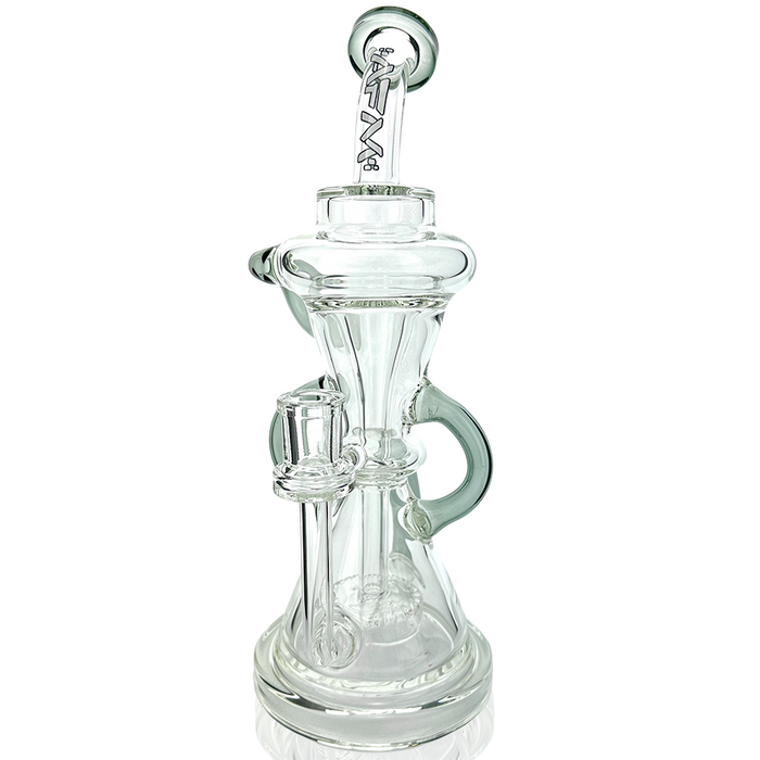 12" AFM Glass Looking Glass Clear Recycler Dab Rig