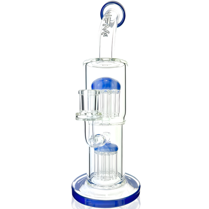 12" AFM Glass Double Arm Tree Perc Glass Rig