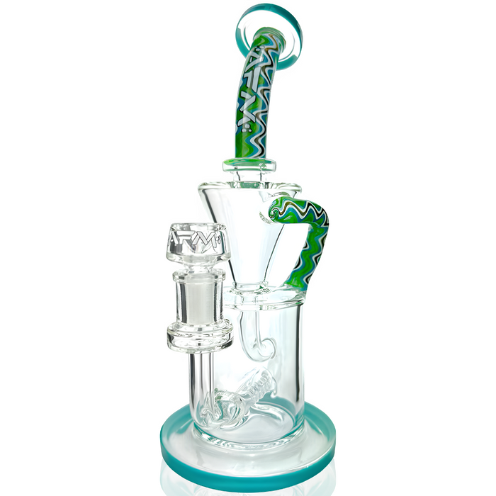 10" AFM Glass Drain Recycler Reversal Inline Dab Rig