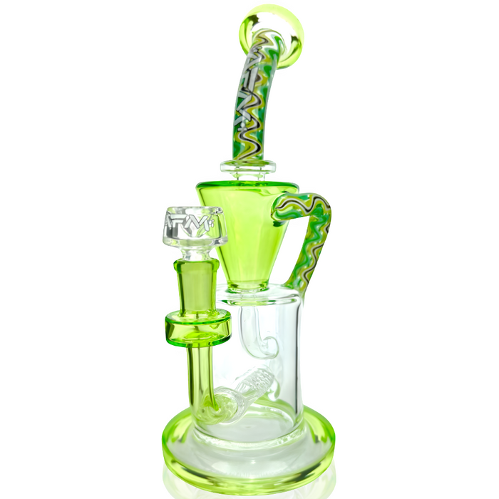 10" AFM Glass Drain Recycler Reversal Inline Dab Rig