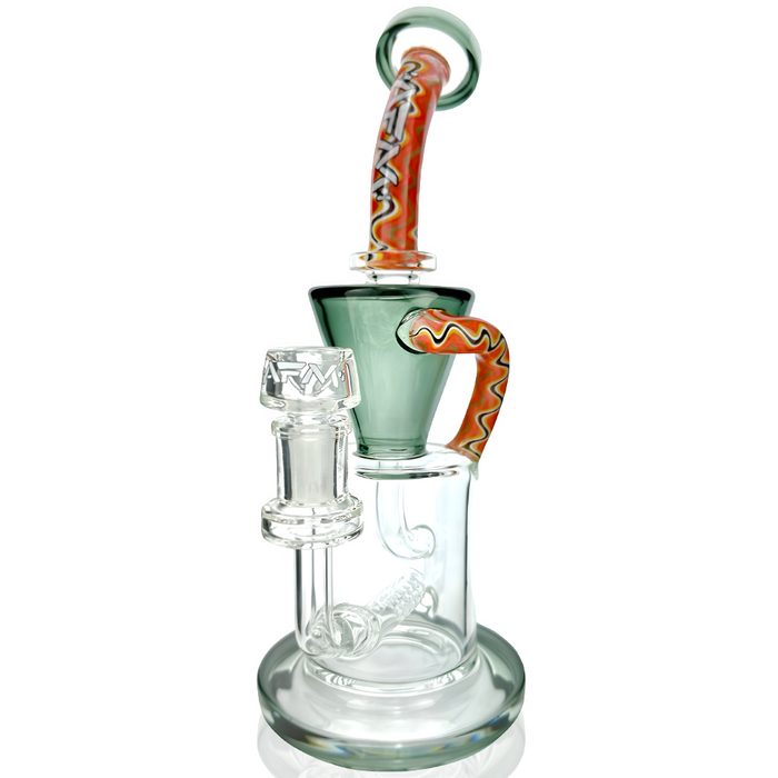 10" AFM Glass Drain Recycler Reversal Inline Dab Rig