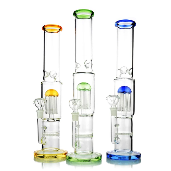 14" Straight Shooter Bong with Honeycomb & Tree Perc