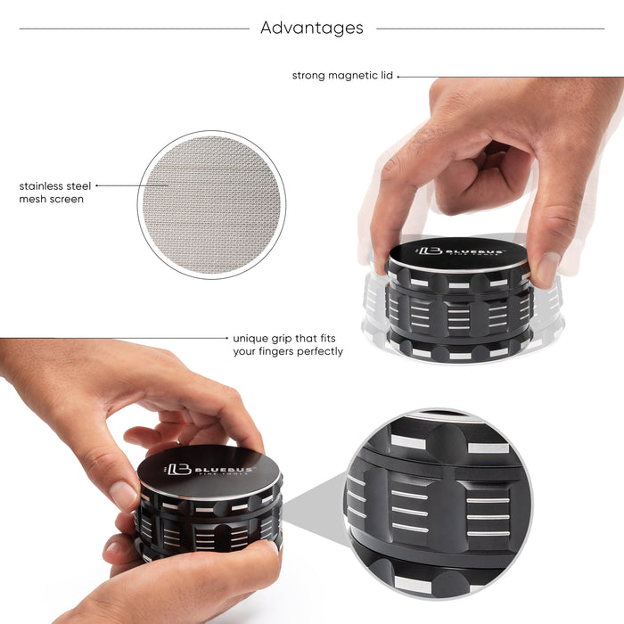 GA Aluminum Grinder - Olde Smoke Shop
