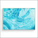 Blue Abstract Framed Canvas Painting - Olde Smoke Shop