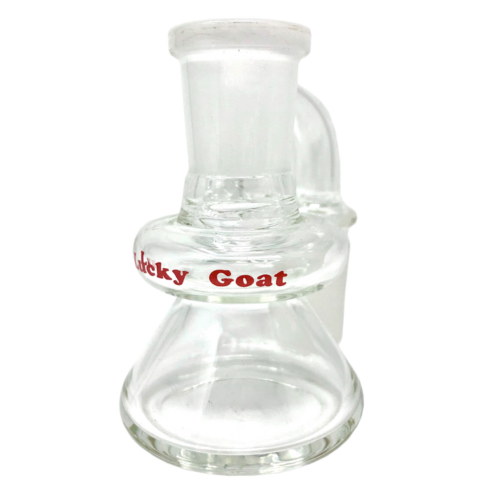 3" Lucky Goat Clear Glass Dry Ash-Catcher