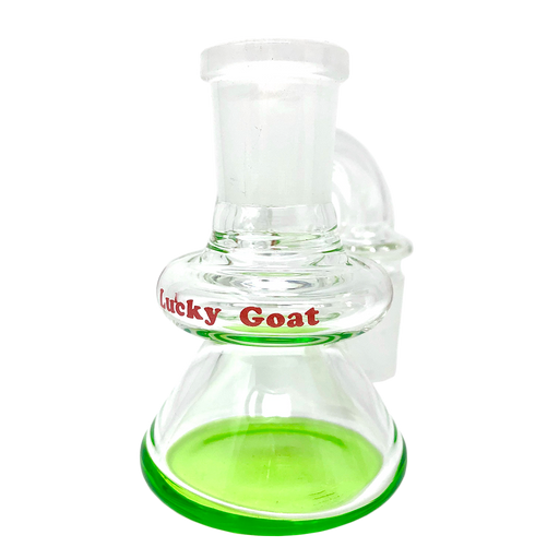 3" Lucky Goat Color Glass Dry Ash-Catcher - Olde Smoke Shop