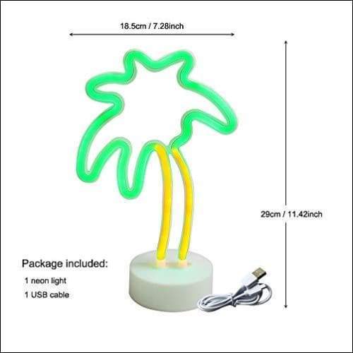 Coconut Palm Tree Neon Night Light