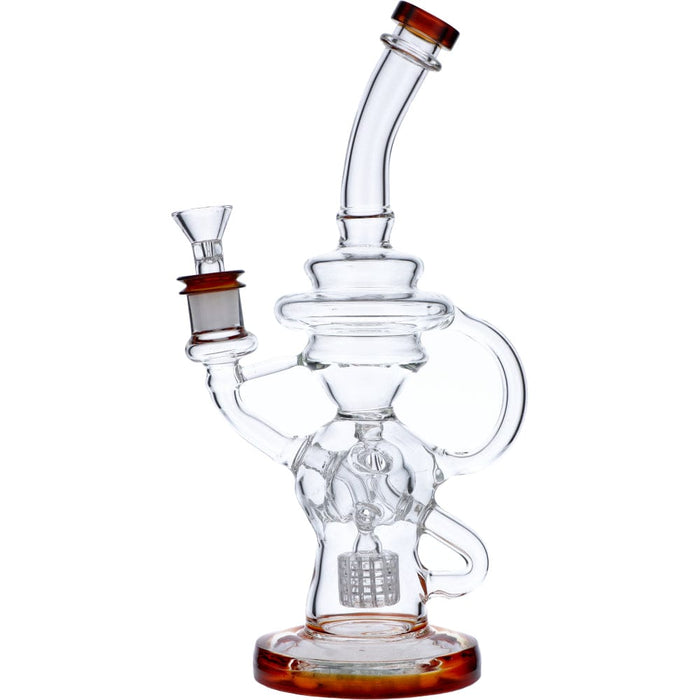 Bent Neck Matrix Recycler Bong (w/Bowl)