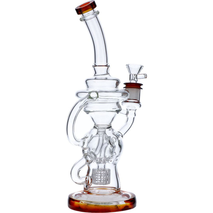 Bent Neck Matrix Recycler Bong (w/Bowl)