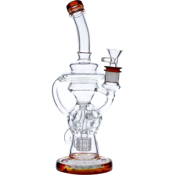 Bent Neck Matrix Recycler Bong (w/Bowl)