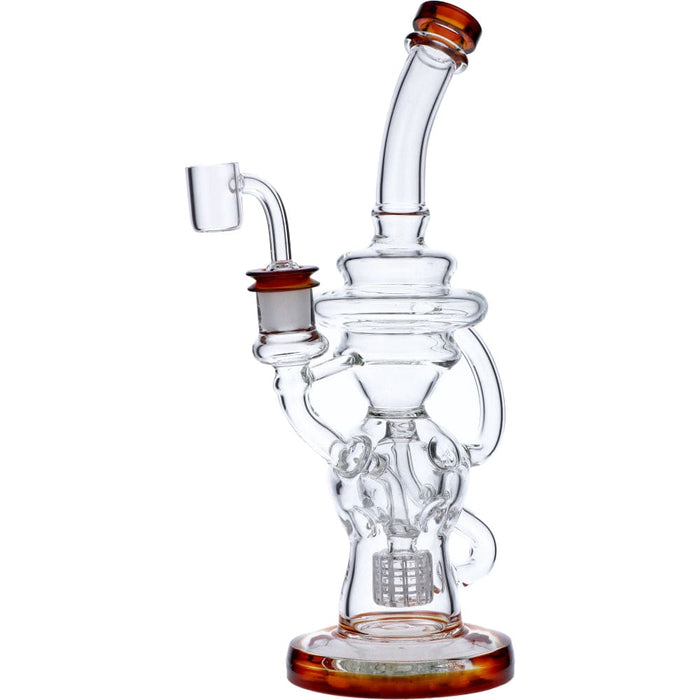 Bent Neck Matrix Recycler Bong (w/Bowl)