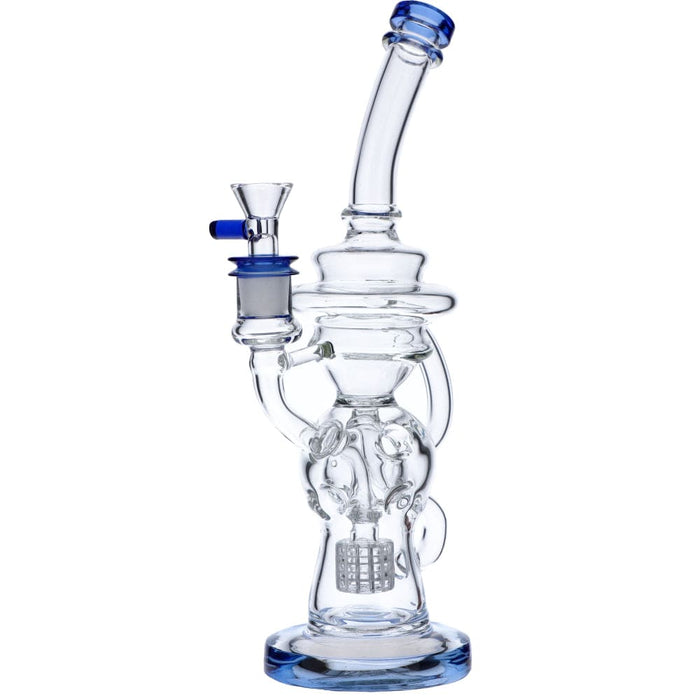 Bent Neck Matrix Recycler Bong (w/Bowl)