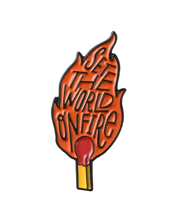 Burning Match Enamel Pin