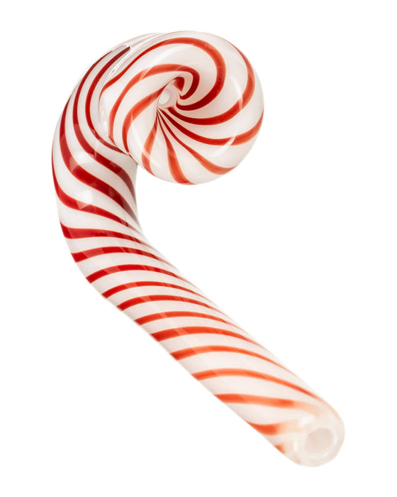 Candy Cane Sherlock Pipe - Patientopia, The Community Smoke Shop