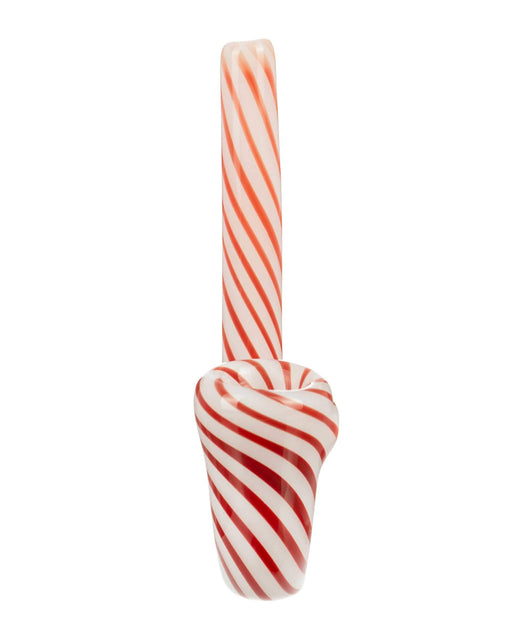 Candy Cane Sherlock Pipe - Patientopia, The Community Smoke Shop