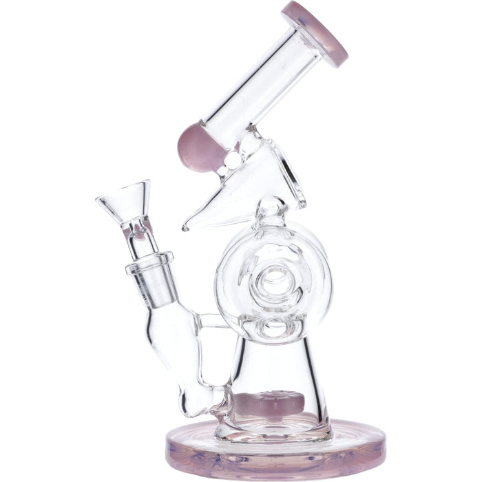 7" Hourglass Base Water Pipe - Blue