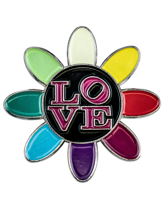 Love Daisy Metal Pin