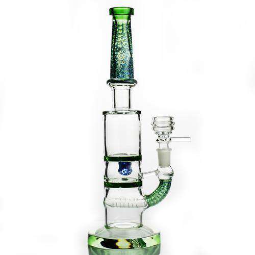 14 Inch Heady Glass Bong with Triple Percs