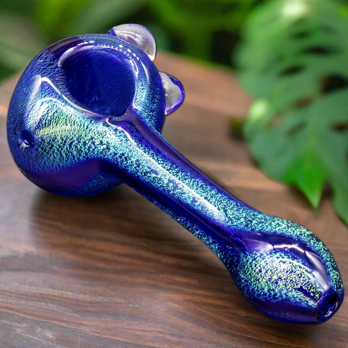 "Galactic Storm" Full Dichro Spoon Hand Pipe