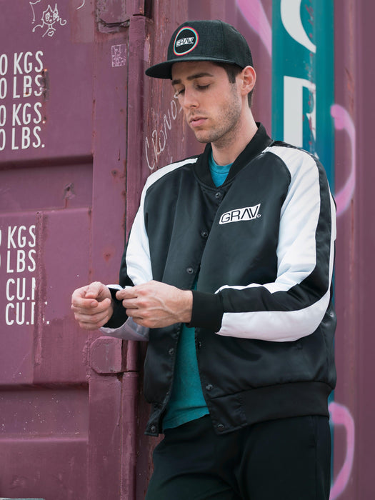 GRAV® Satin Bomber Jacket