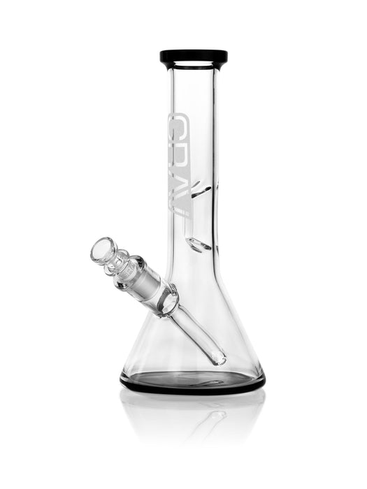 GRAV® Small, Black Accent Beaker Base Water Pipe