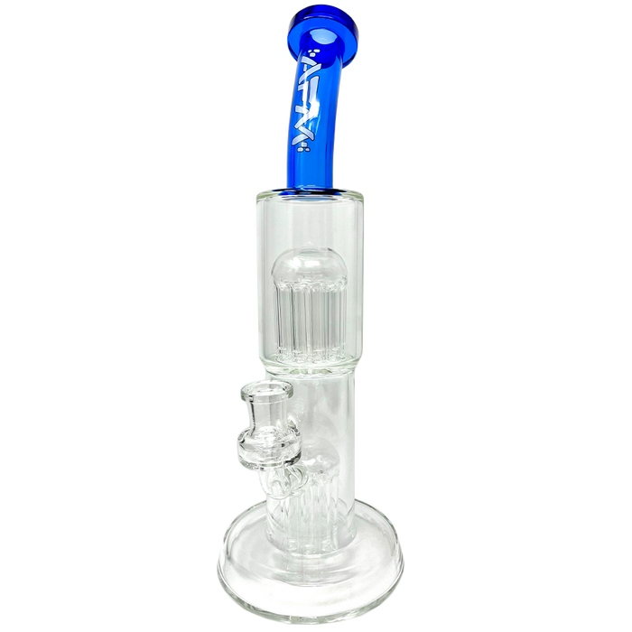 12" AFM Glass Double Cosmos Clear Bong