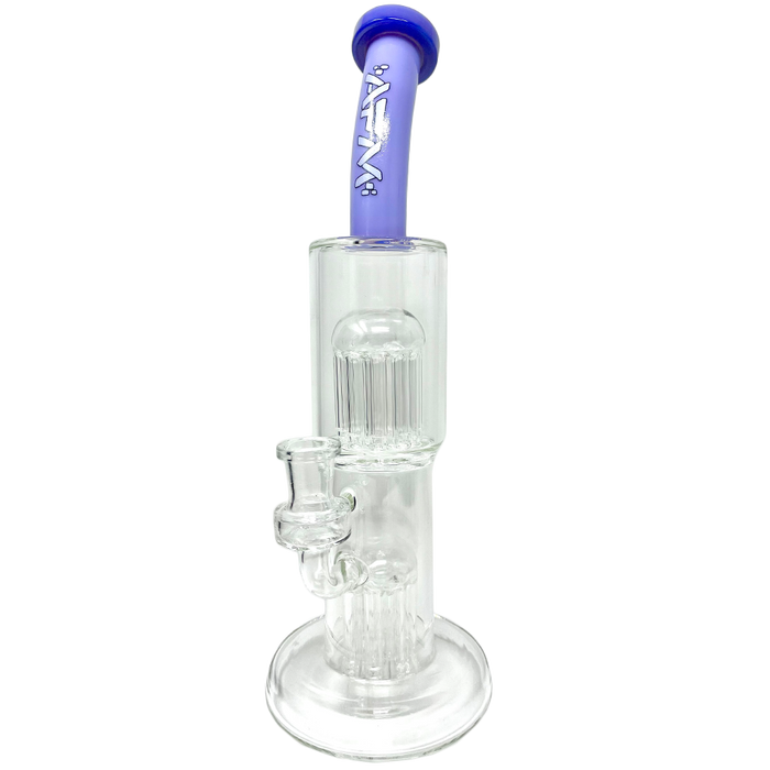 12" AFM Glass Double Cosmos Clear Bong